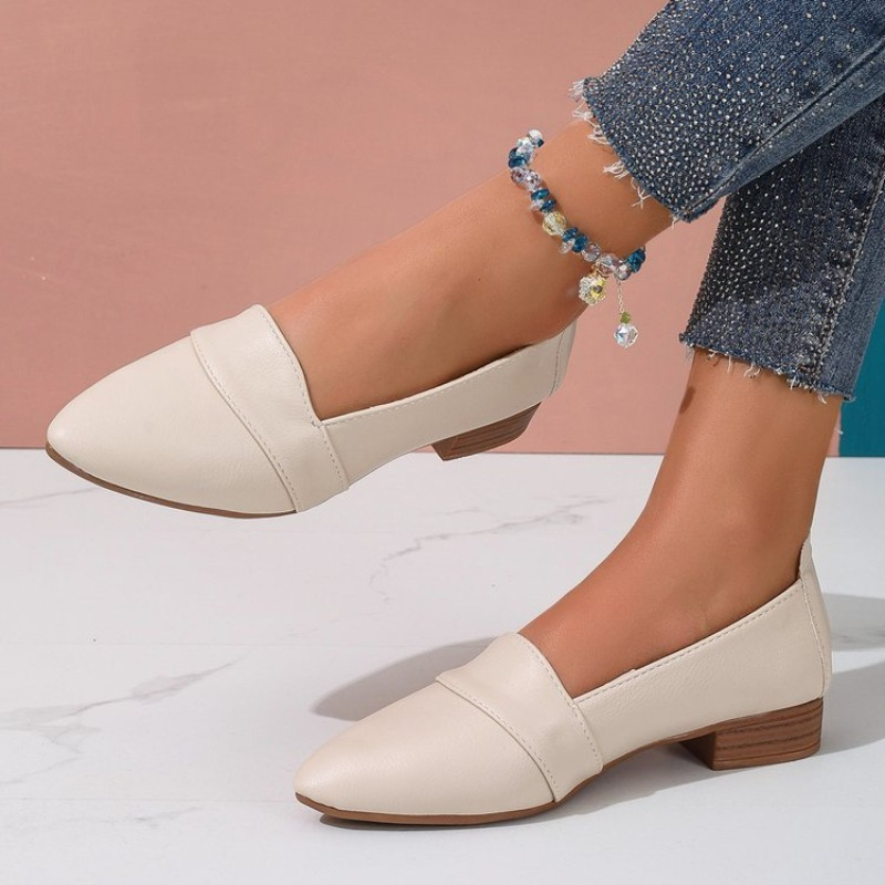 Casual Sandal Leather - Sapatos Slip On Femininos, Sapatos Planos