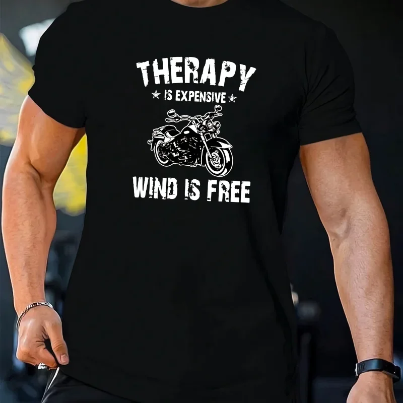 Tee Graphic Print - Camiseta gráfica para motociclistas, modelo de