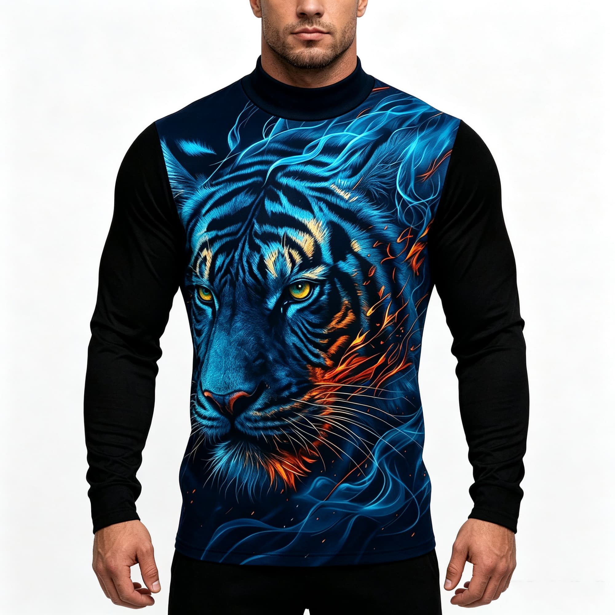 Tee Graphic Print - Camiseta Masculina de Manga Longa com