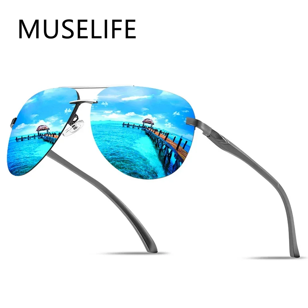 Sunglasses Aviator Polarized - Novo polarizado masculino óculos de sol