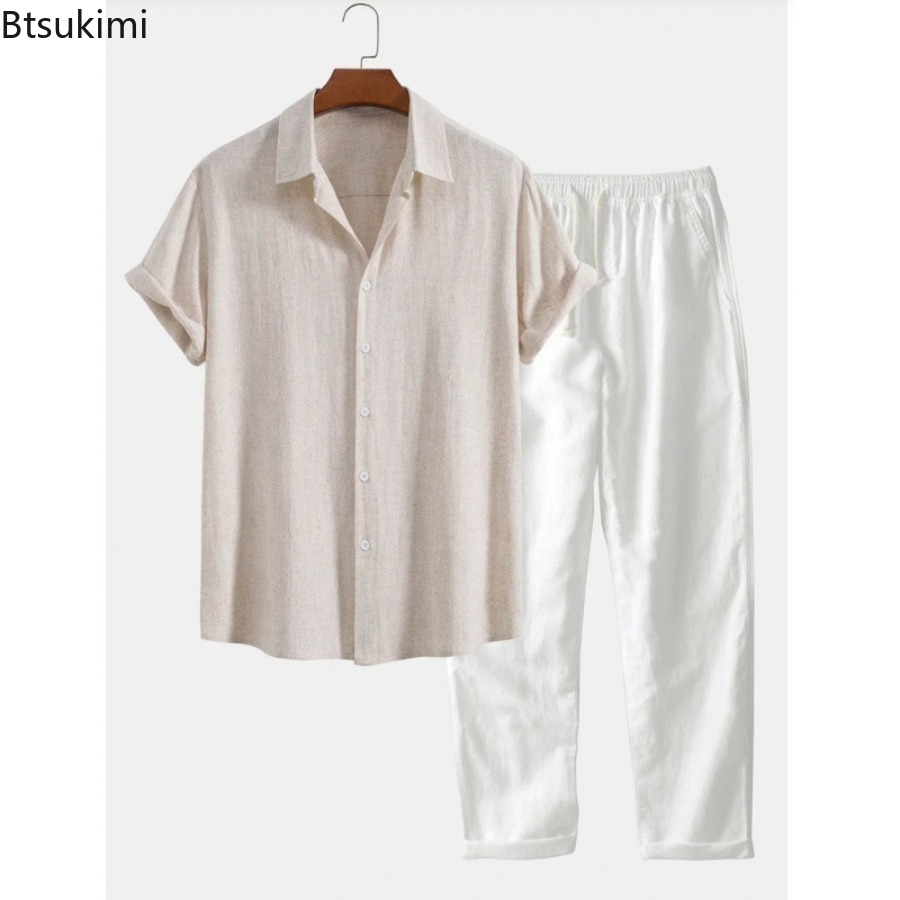 Conjunto Masculino de Moda 202 - Short Linen Drawstring avaliação e preço