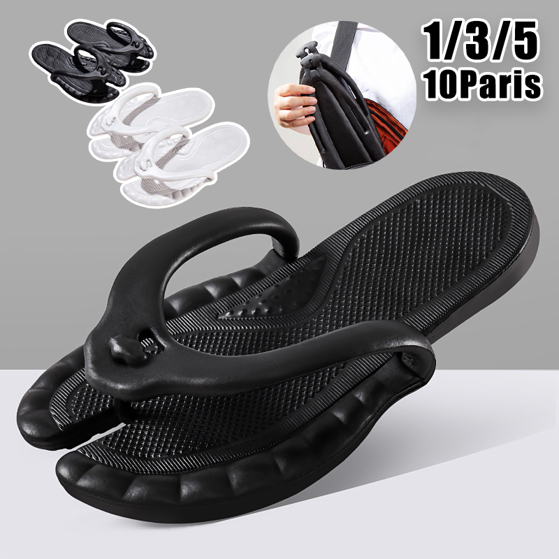 Chinelos de viagem compactos m - Flip Flop Leather Men avaliação e preço