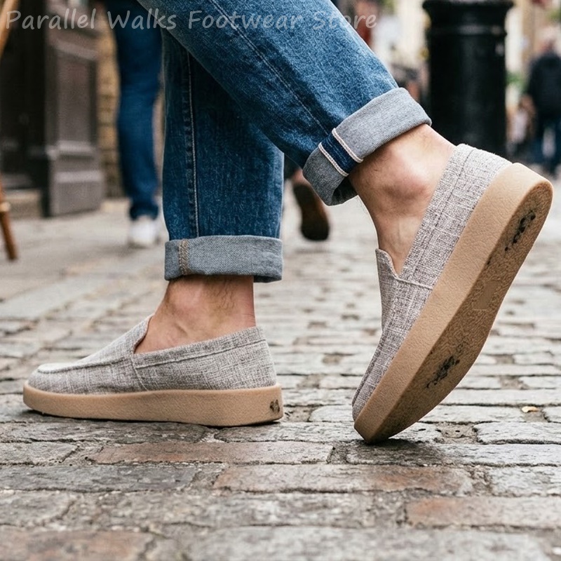 Mocassins Masculinos de Lona S - Espadrille Slip On avaliação e preço