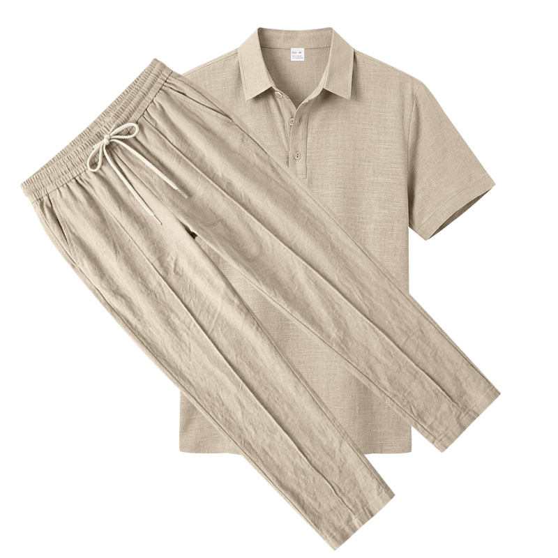 Conjunto Masculino de 2 Peças: - Short Linen Drawstring avaliação e preço