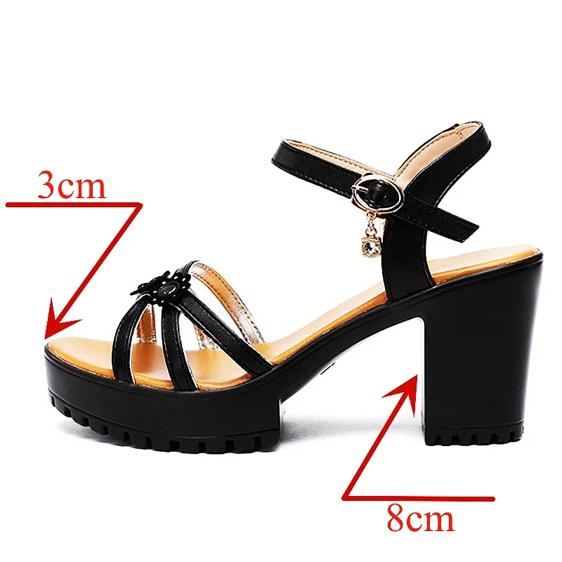 Sandálias de Plataforma Elegan - Casual Sandal Leather avaliação e preço