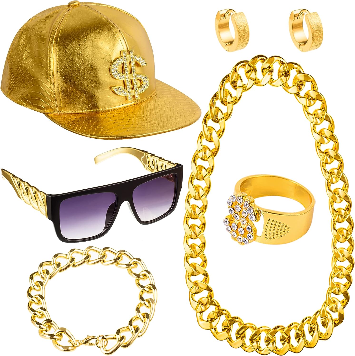 PESENAR 80s 90sHip Hop Costume - Sunglass Retainer Cord avaliação e preço